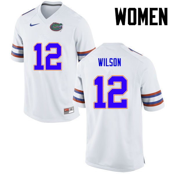 Florida Gators Women #12 Quincy Wilson College Football White